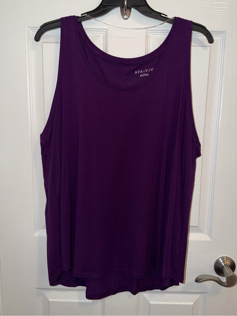 Ava & Viv Women's Purple Tank Top Size 2X Like New